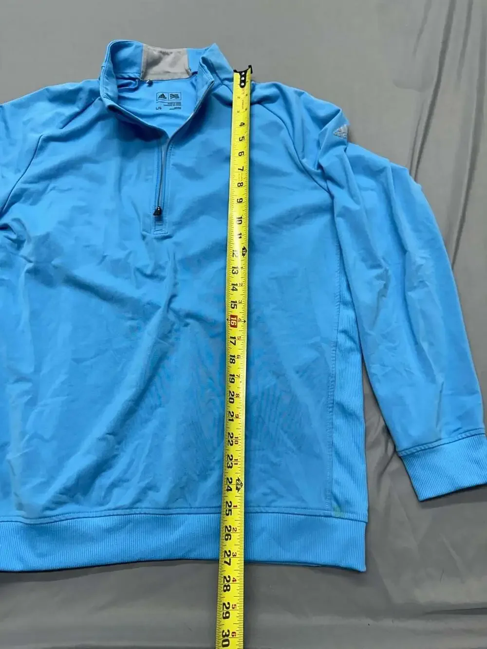 Adidas Golf Light Blue 1/4 Zip Pullover Men's Size L